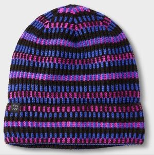 Kids' Plaited Striped Cuff Beanie - All In Motion Purple One Size Fits Most